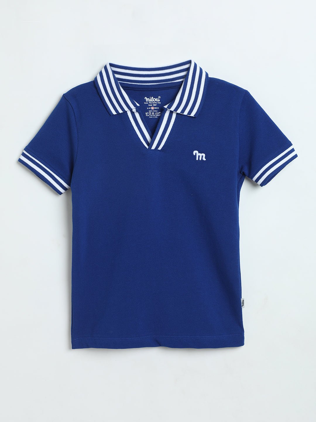 Milou Boys Electric Indigo Polo T-Shirt - Milou - Care. The Swiss WayPolo