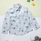 Milou Boys Full Sleeve Printed Bio-Washed Shirt Mint Leaf Print - Milou - Care. The Swiss WayShirt