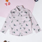 Milou Boys Full Sleeve Printed Bio-Washed Shirt Pink Leaf Print - Milou - Care. The Swiss WayShirt