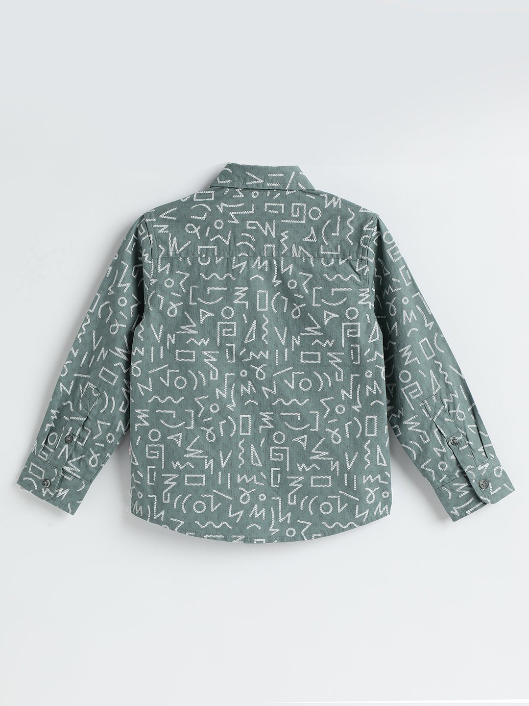 Milou Boys Full Sleeve Printed Bio-Washed Shirt Print - Milou - Care. The Swiss WayShirt