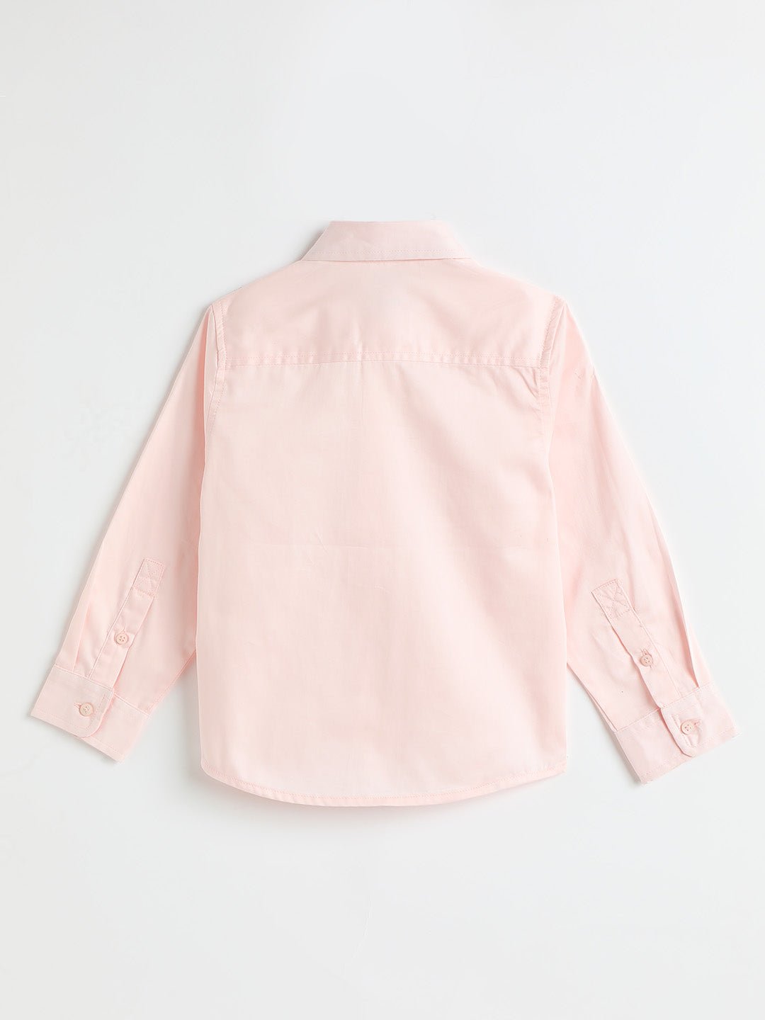 Milou Boys Full Sleeve Solid Bio-Washed Shirt Peach - Milou - Care. The Swiss WayShirt