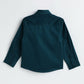 Milou Boys Full Sleeve Solid Bio-Washed Shirt Teal Blue - Milou - Care. The Swiss WayShirt