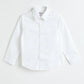 Milou Boys Full Sleeve Solid Bio-Washed Shirt White - Milou - Care. The Swiss WayShirt