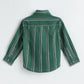 Milou Boys Full Sleeve Stripedd Bio-Washed Shirt Green Striped - Milou - Care. The Swiss WayShirt