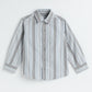 Milou Boys Full Sleeve Stripedd Bio-Washed Shirt Grey Striped - Milou - Care. The Swiss WayShirt