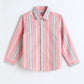 Milou Boys Full Sleeve Stripedd Bio-Washed Shirt Pink Striped - Milou - Care. The Swiss WayShirt