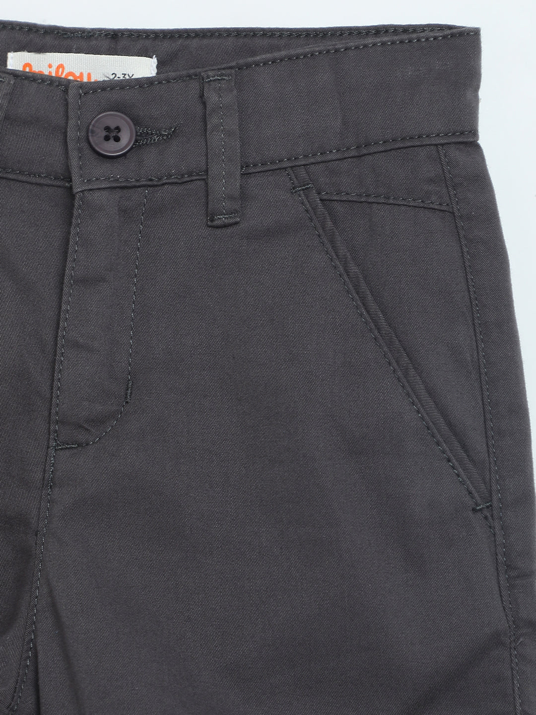 Milou Boys Grey Twill Chino Shorts - Milou - Care. The Swiss WayShorts