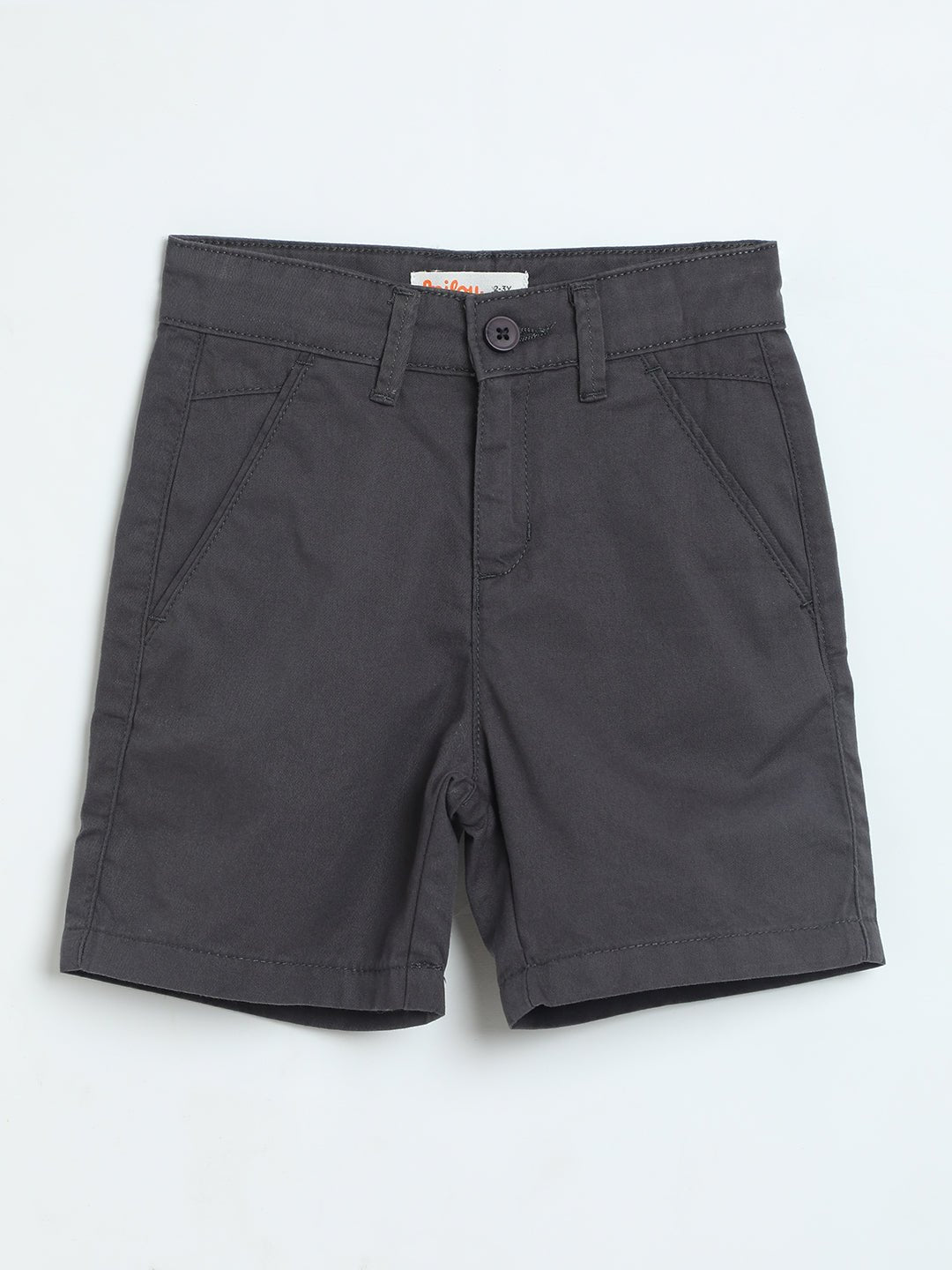 Milou Boys Grey Twill Chino Shorts - Milou - Care. The Swiss WayShorts