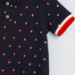 Milou Boys Half Sleeve Polo Neck T-Shirt Navy Blue Polka Print - Milou - Care. The Swiss WayPolo