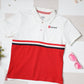 Milou Boys Half Sleeve Polo Neck T-Shirt White & Red - Milou - Care. The Swiss WayPolo