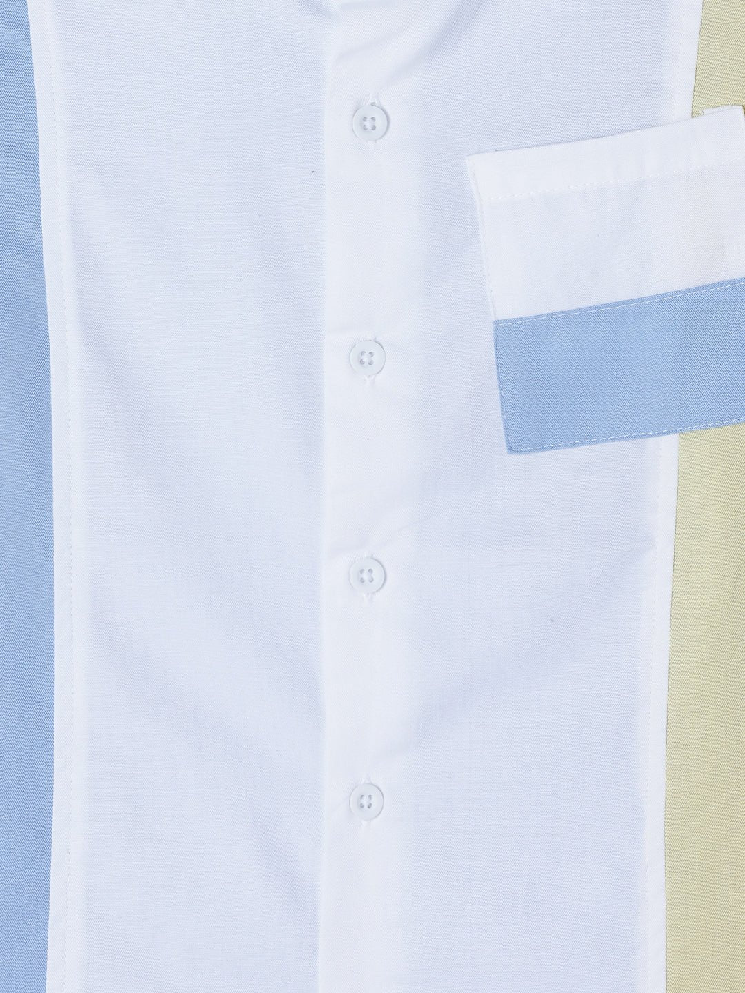Milou Boys Half Sleeve Triple Colour Shirt Blue & Yellow - Milou - Care. The Swiss WayShirt
