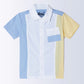 Milou Boys Half Sleeve Triple Colour Shirt Blue & Yellow - Milou - Care. The Swiss WayShirt