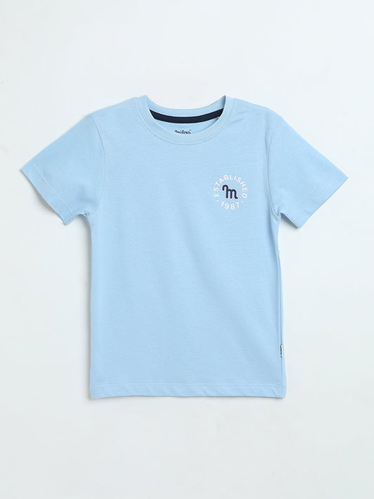 Milou Boys Light Blue Round Neck T-Shirt - Milou - Care. The Swiss WayT-Shirt