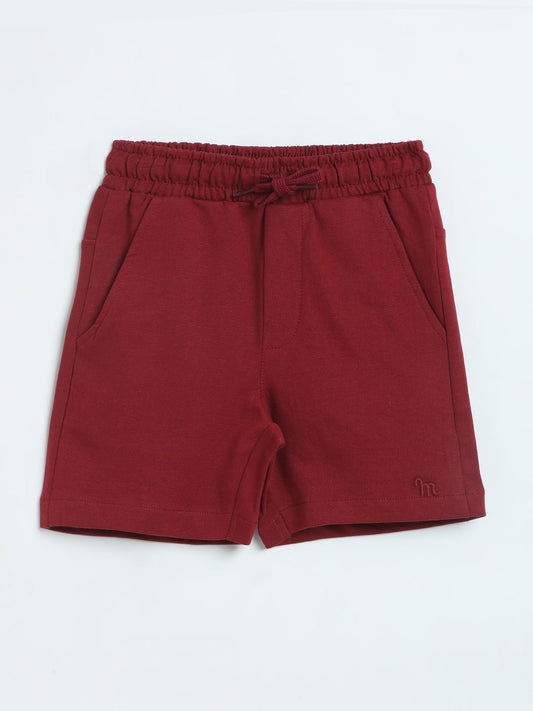 Milou Boys Loopknit Shorts Maroon - Milou - Care. The Swiss WayShorts