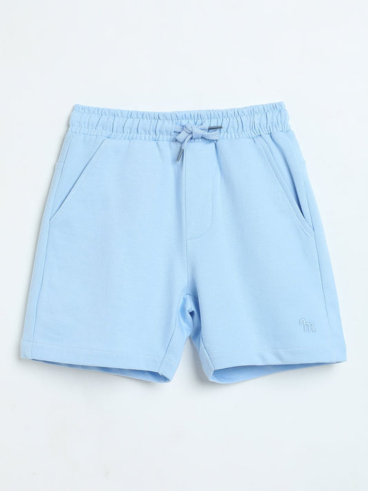 Milou Boys Loopknit Shorts Sky Blue - Milou - Care. The Swiss WayShorts