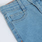 Milou Boys Mid Blue Cotton Denim Shorts - Milou - Care. The Swiss WayShorts