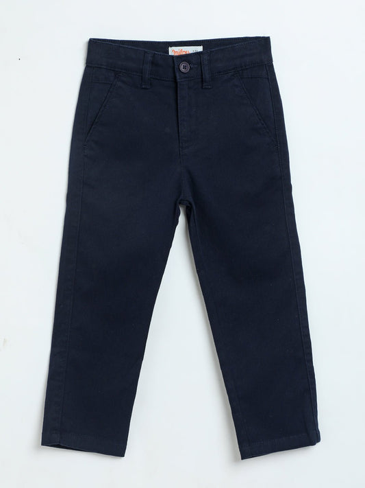 Milou Boys Navy Poplin Trousers - Milou - Care. The Swiss WayJeans & Trousers