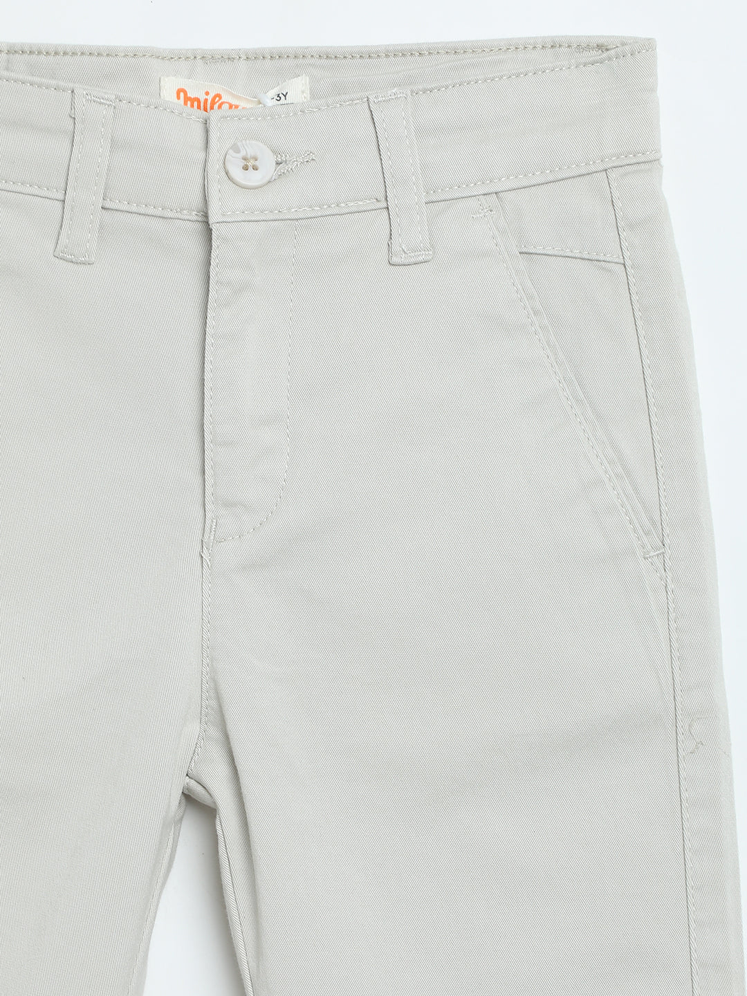 Milou Boys Off White Flat Front Woven Trousers - Milou - Care. The Swiss WayJeans & Trousers