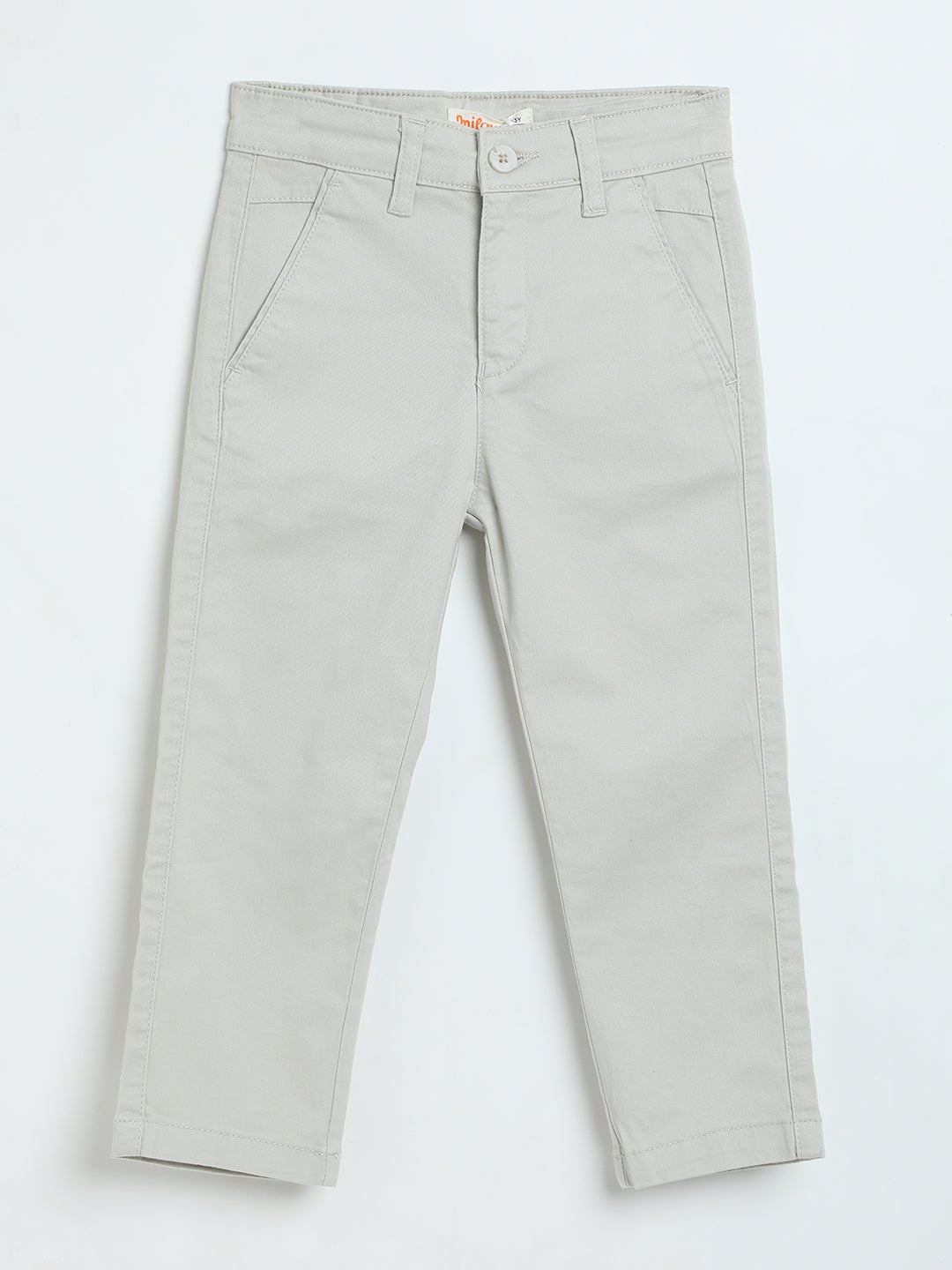 Milou Boys Off White Flat Front Woven Trousers - Milou - Care. The Swiss WayJeans & Trousers