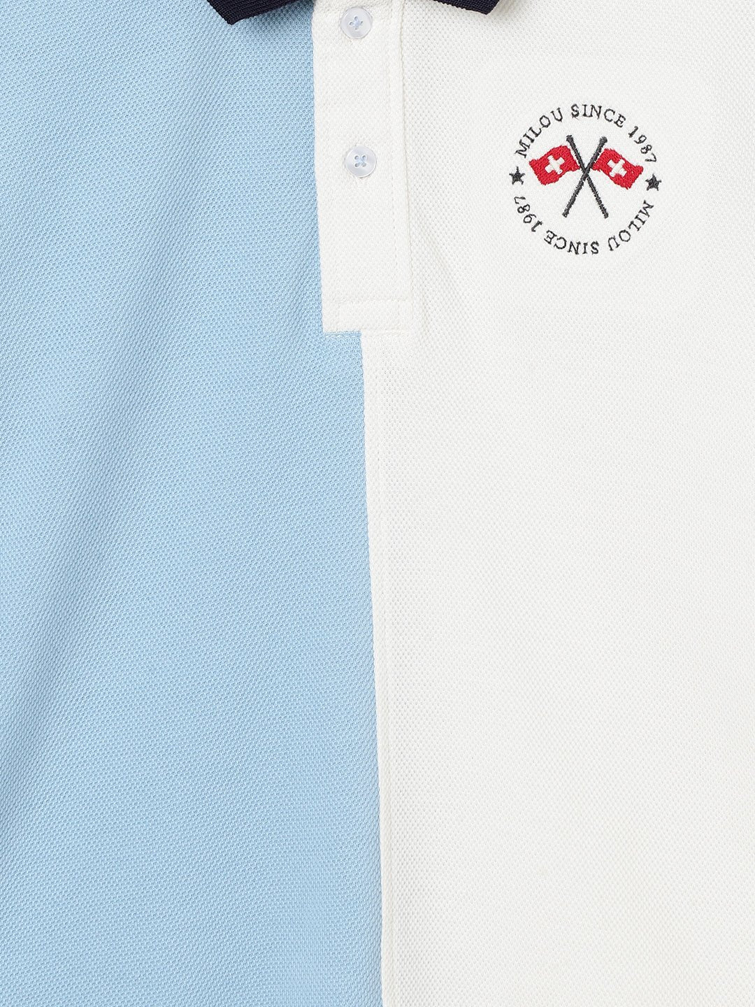 Milou Boys Polo T-Shirt Blue & White - Milou - Care. The Swiss WayPolo