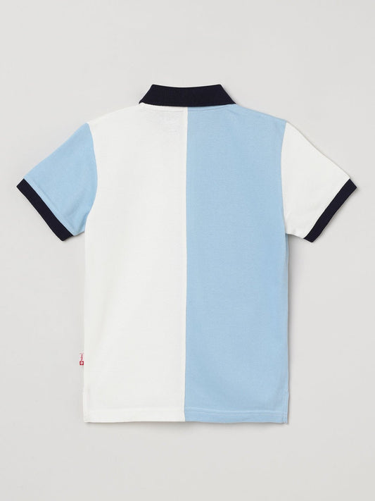 Milou Boys Polo T-Shirt Blue & White - Milou - Care. The Swiss WayPolo