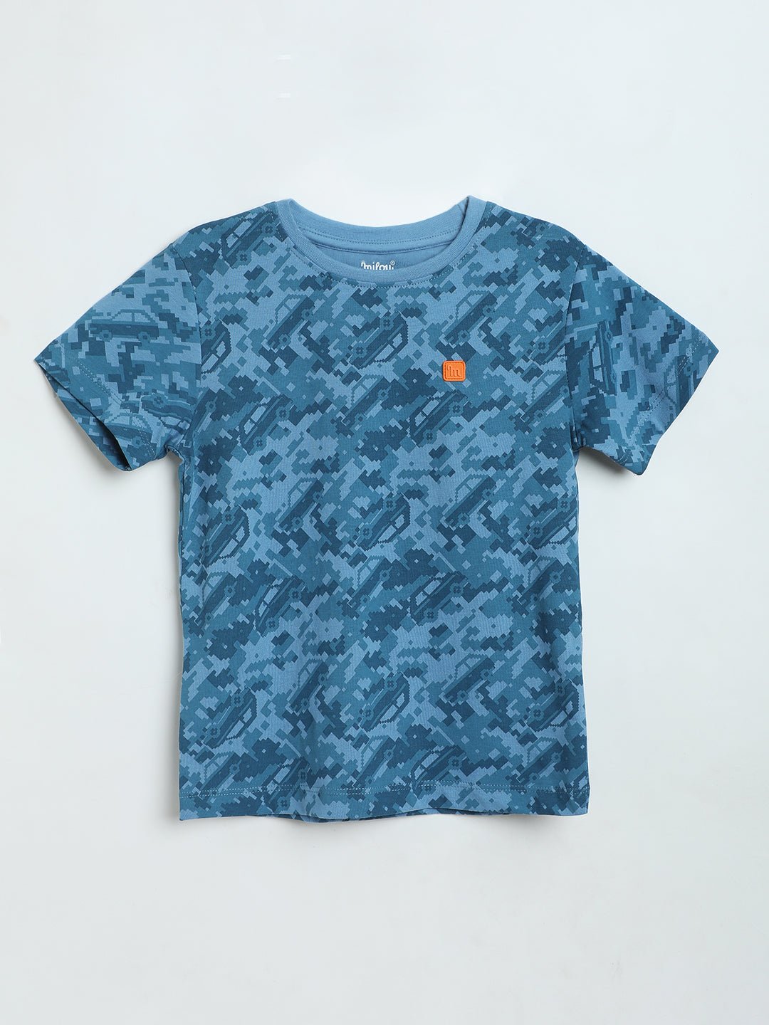 Milou Boys Printed T-Shirt Blue Camo Print - Milou - Care. The Swiss WayT-Shirt