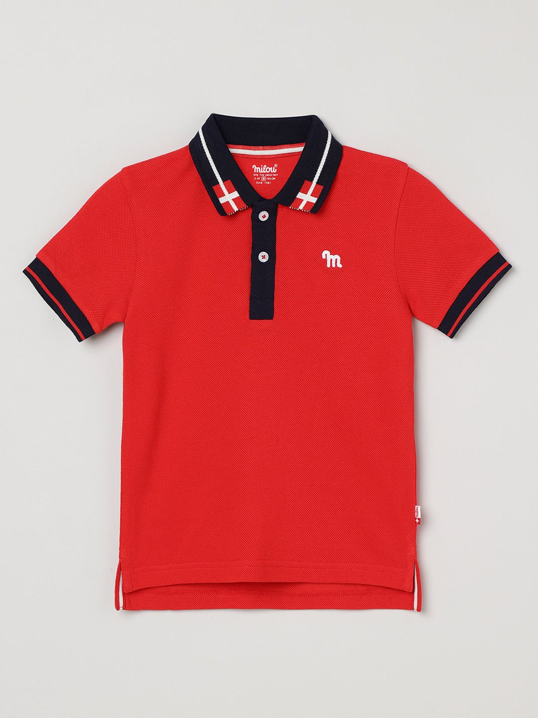Milou Boys Red Polo T-Shirt - Milou - Care. The Swiss WayPolo