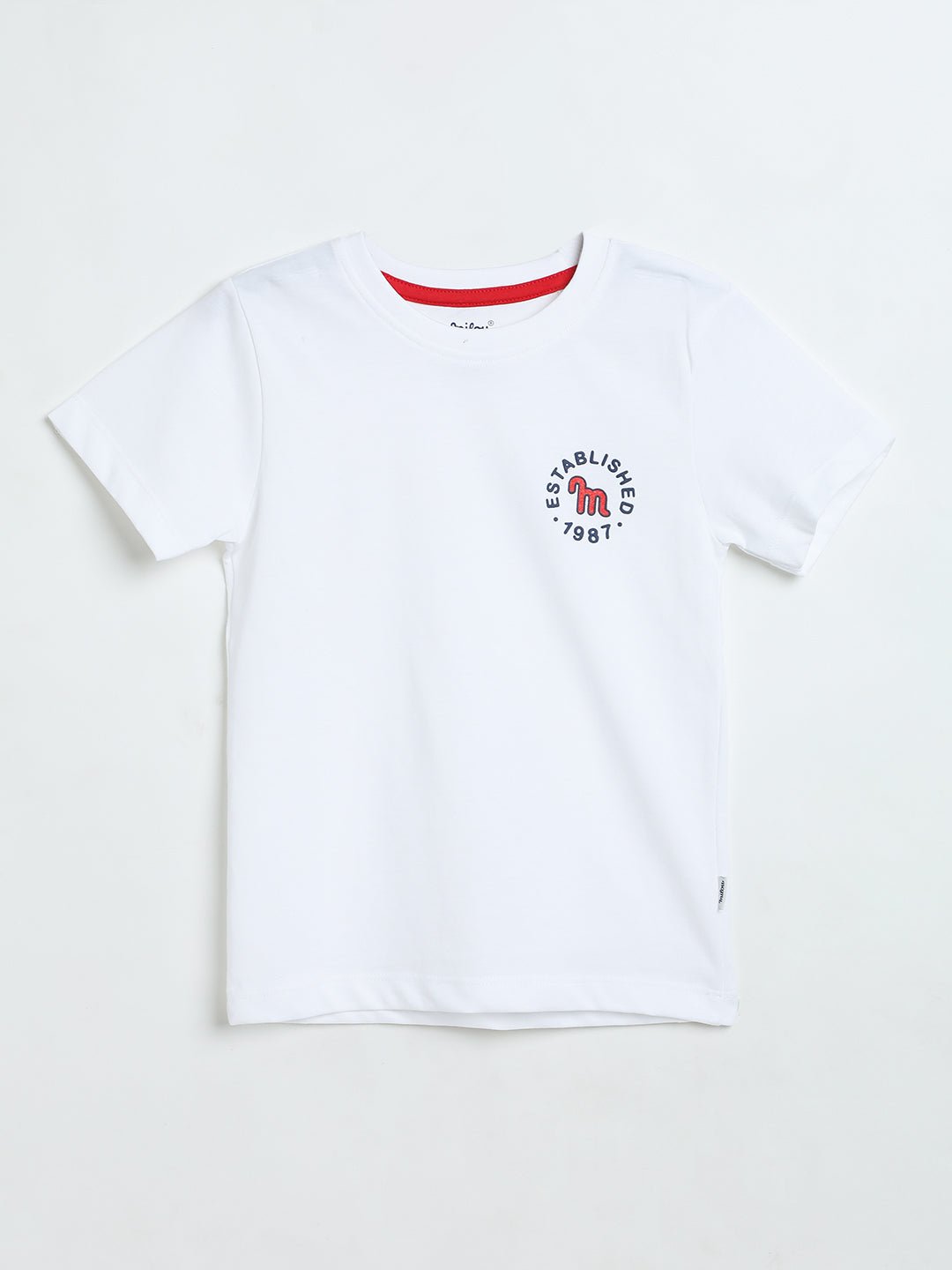 Milou Boys White Single Jersey T-Shirt - Milou - Care. The Swiss WayT-Shirt