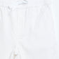 Milou Boys White Woven Drawstring Trousers - Milou - Care. The Swiss WayJeans & Trousers