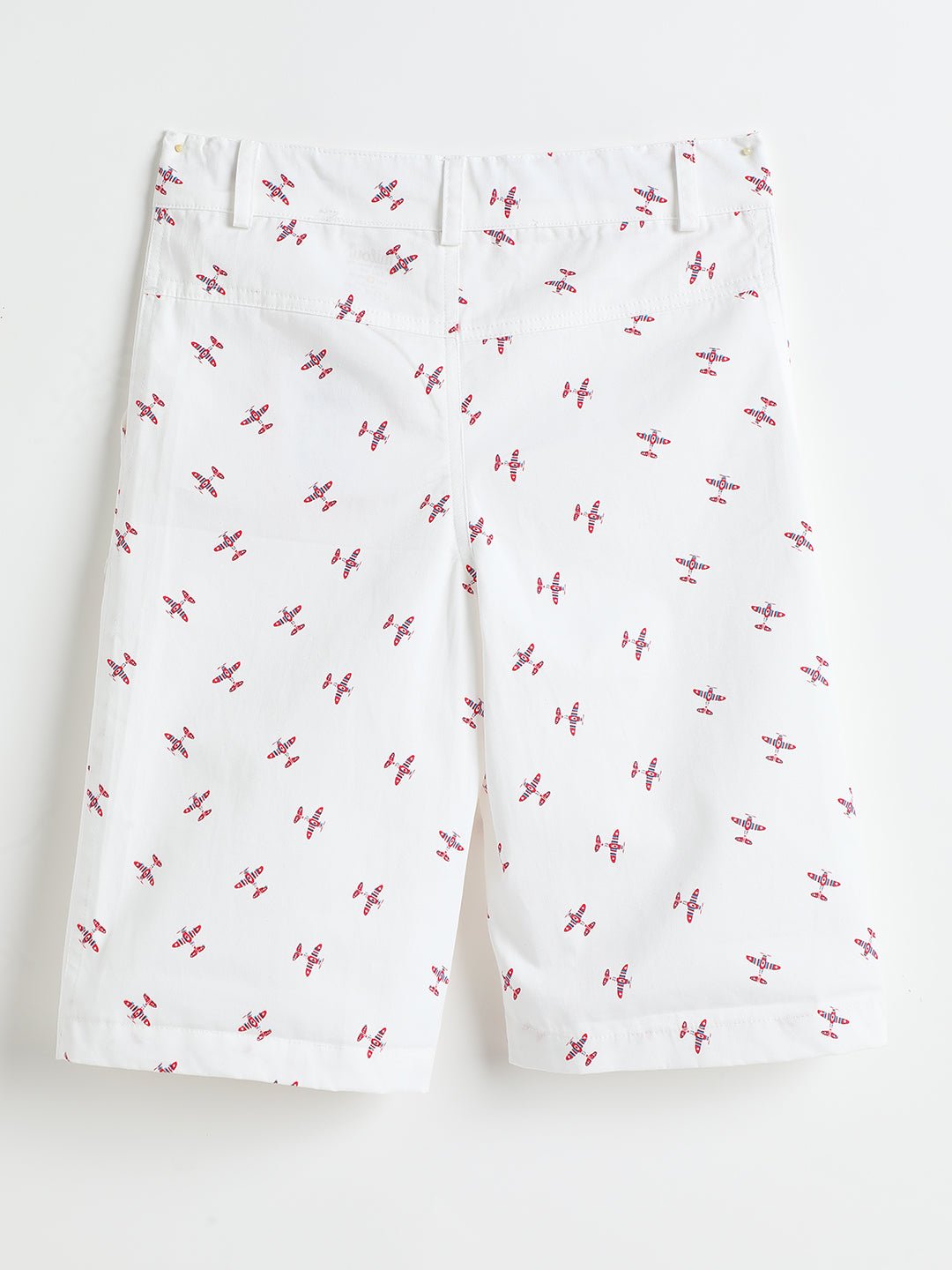 Milou Boys Woven Shorts White Print - Milou - Care. The Swiss WayShorts