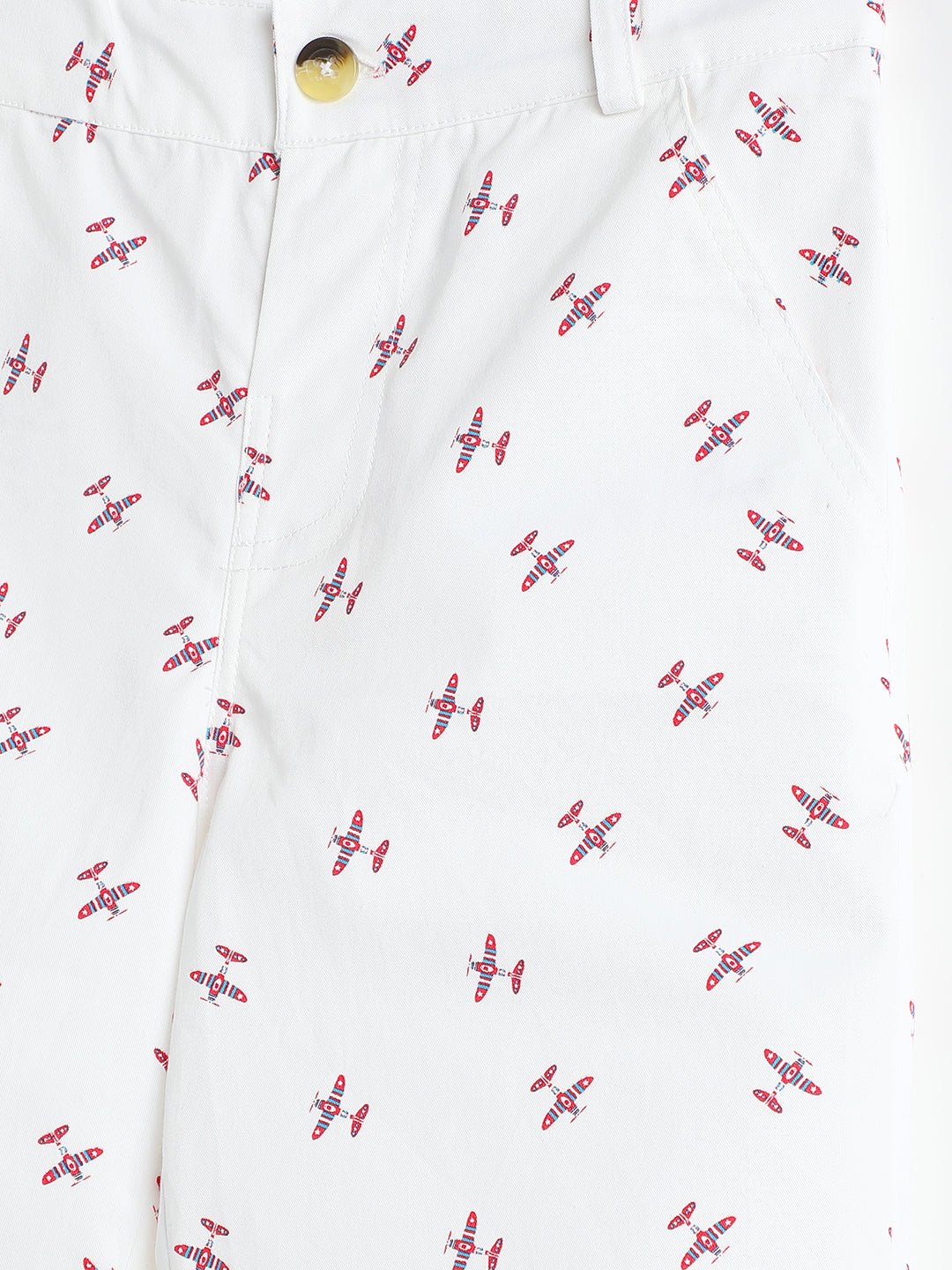 Milou Boys Woven Shorts White Print - Milou - Care. The Swiss WayShorts