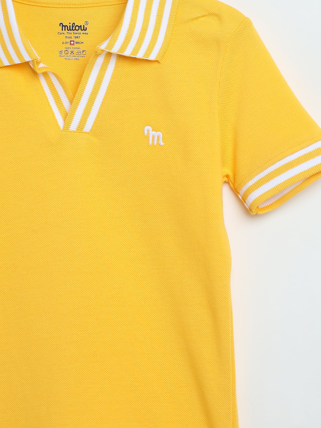 Milou Boys Yellow Polo T-Shirt - Milou - Care. The Swiss WayPolo