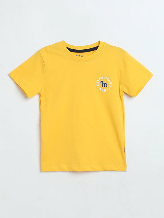 Milou Boys Yellow Round Neck T-Shirt - Milou - Care. The Swiss WayT-Shirt