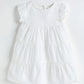 Milou Girls 3 Tier Swiss Dot Dress White - Milou - Care. The Swiss WayDress