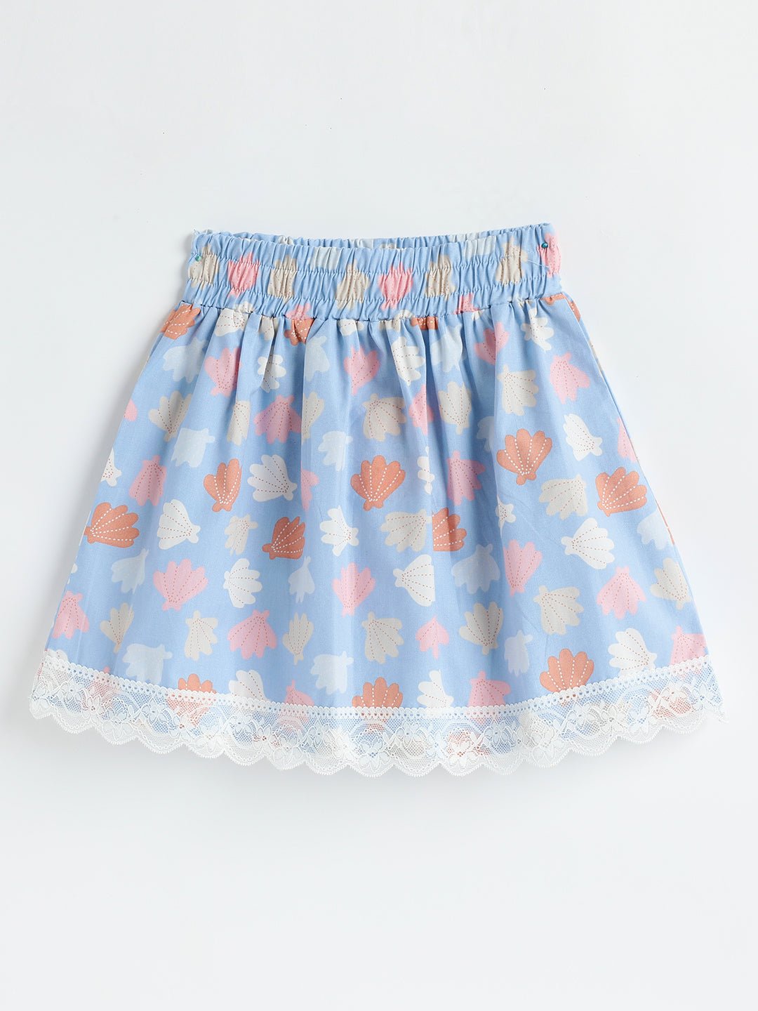 Milou Girls Blue Printed Cotton Skirt - Milou - Care. The Swiss WaySkirt