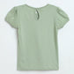 Milou Girls Butterfly Graphic T-Shirt Sage Green - Milou - Care. The Swiss WayTops & T-shirts
