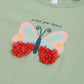 Milou Girls Butterfly Graphic T-Shirt Sage Green - Milou - Care. The Swiss WayTops & T-shirts