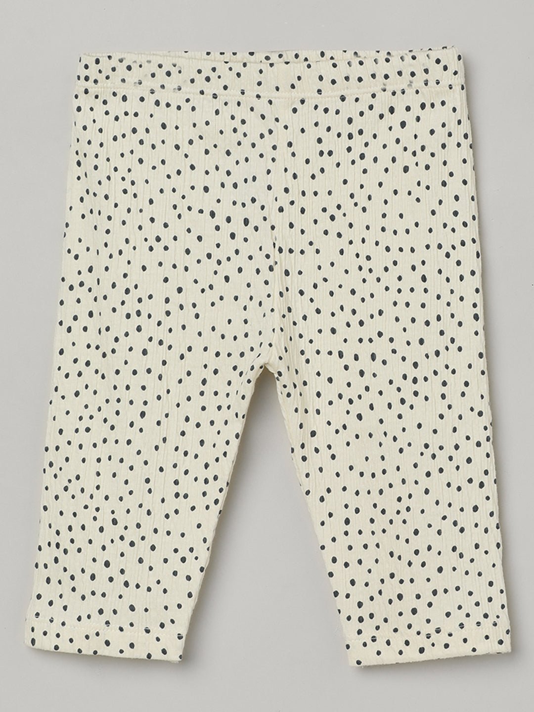 Milou Girls Cotton Bio-Washed Polka Leggings Off White - Milou - Care. The Swiss WayLegging
