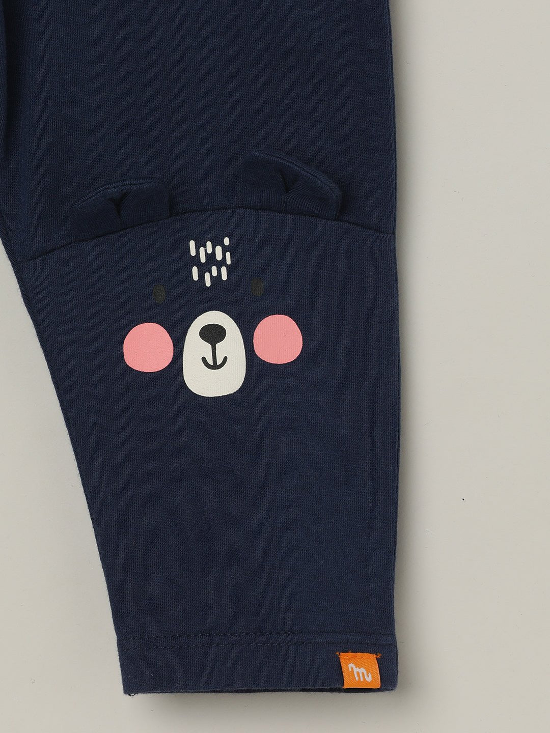 Milou Girls Cotton Printed Leggings Navy Blue Bear Print - Milou - Care. The Swiss WayLegging