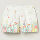 Milou Girls Cotton Printed Mid Thigh Length Shorts White Floral Print - Milou - Care. The Swiss WayShorts