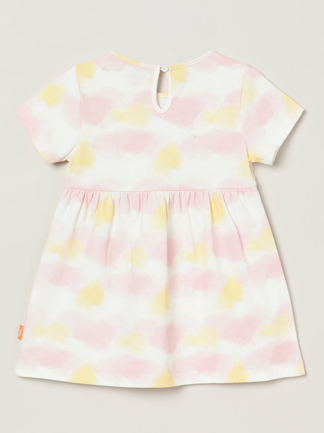 Milou Girls Cotton Solid Bio-Washed Dress Tie Dye Print - Milou - Care. The Swiss WayDress