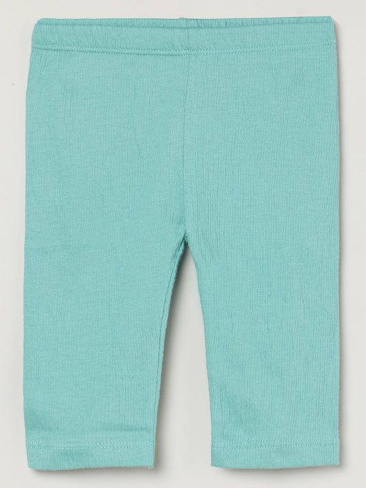 Milou Girls Cotton Solid Bio-Washed Leggings Mint Green - Milou - Care. The Swiss WayLegging