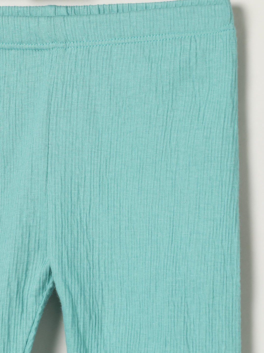 Milou Girls Cotton Solid Bio-Washed Leggings Mint Green - Milou - Care. The Swiss WayLegging
