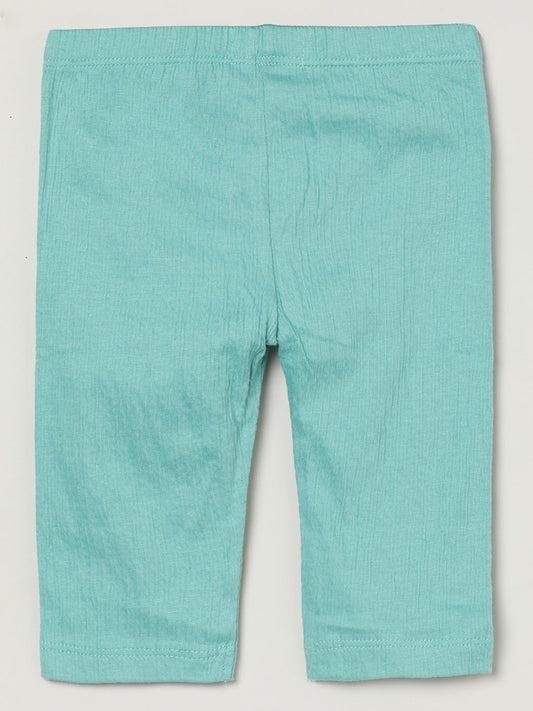 Milou Girls Cotton Solid Bio-Washed Leggings Mint Green - Milou - Care. The Swiss WayLegging