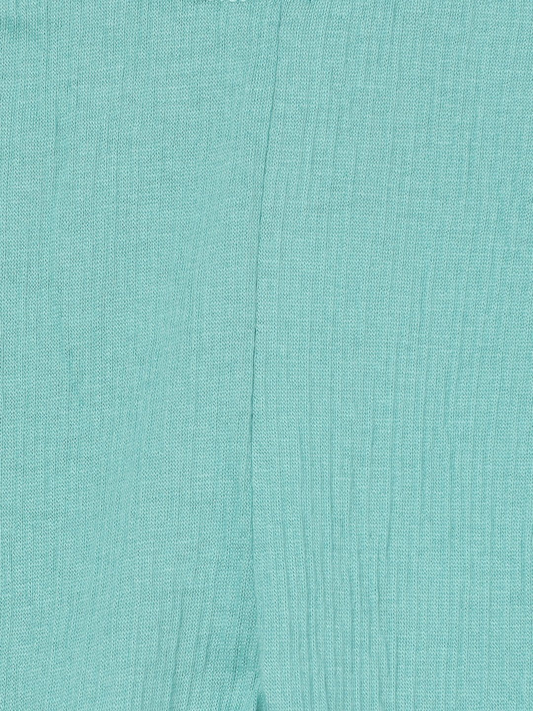 Milou Girls Cotton Solid Bio-Washed Leggings Mint Green - Milou - Care. The Swiss WayLegging