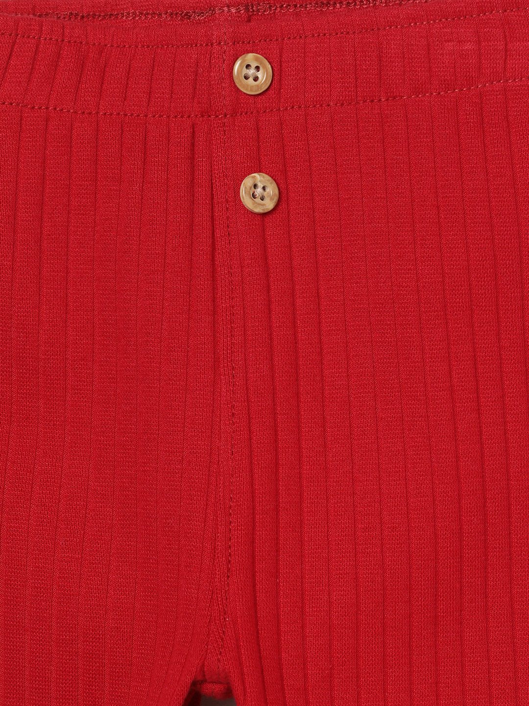Milou Girls Cotton Solid Full Length Leggings Red - Milou - Care. The Swiss WayLegging