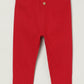 Milou Girls Cotton Solid Full Length Leggings Red - Milou - Care. The Swiss WayLegging
