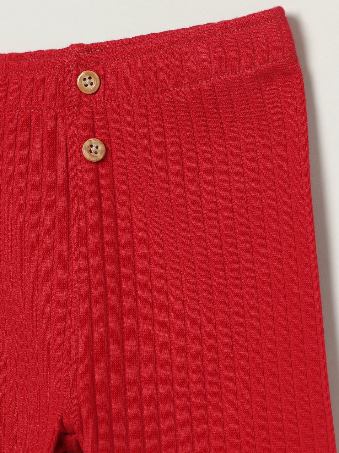 Milou Girls Cotton Solid Full Length Leggings Red - Milou - Care. The Swiss WayLegging