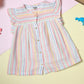 Milou Girls Cotton Striped Dress Pastel Stripe - Milou - Care. The Swiss WayDress