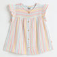 Milou Girls Cotton Striped Dress Pastel Stripe - Milou - Care. The Swiss WayDress